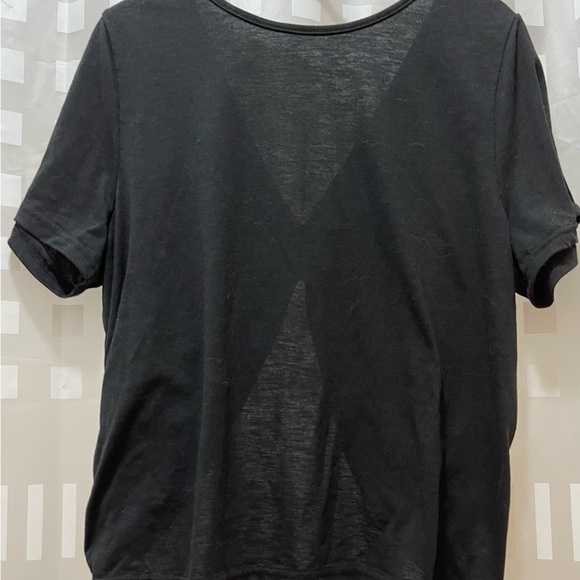 Black medium T-shirt with Aztec embroidery - Picture 2 of 9
